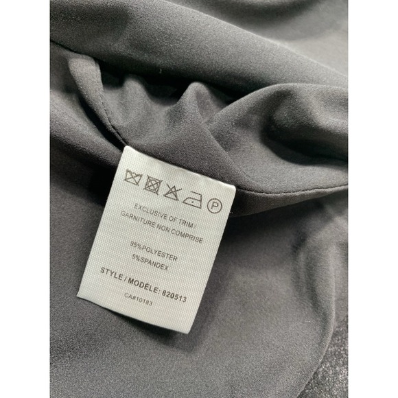 Cartise Black Studded Faux Suede Jacket Womens 8 Open Front Edgy Moto Style - Picture 5 of 10